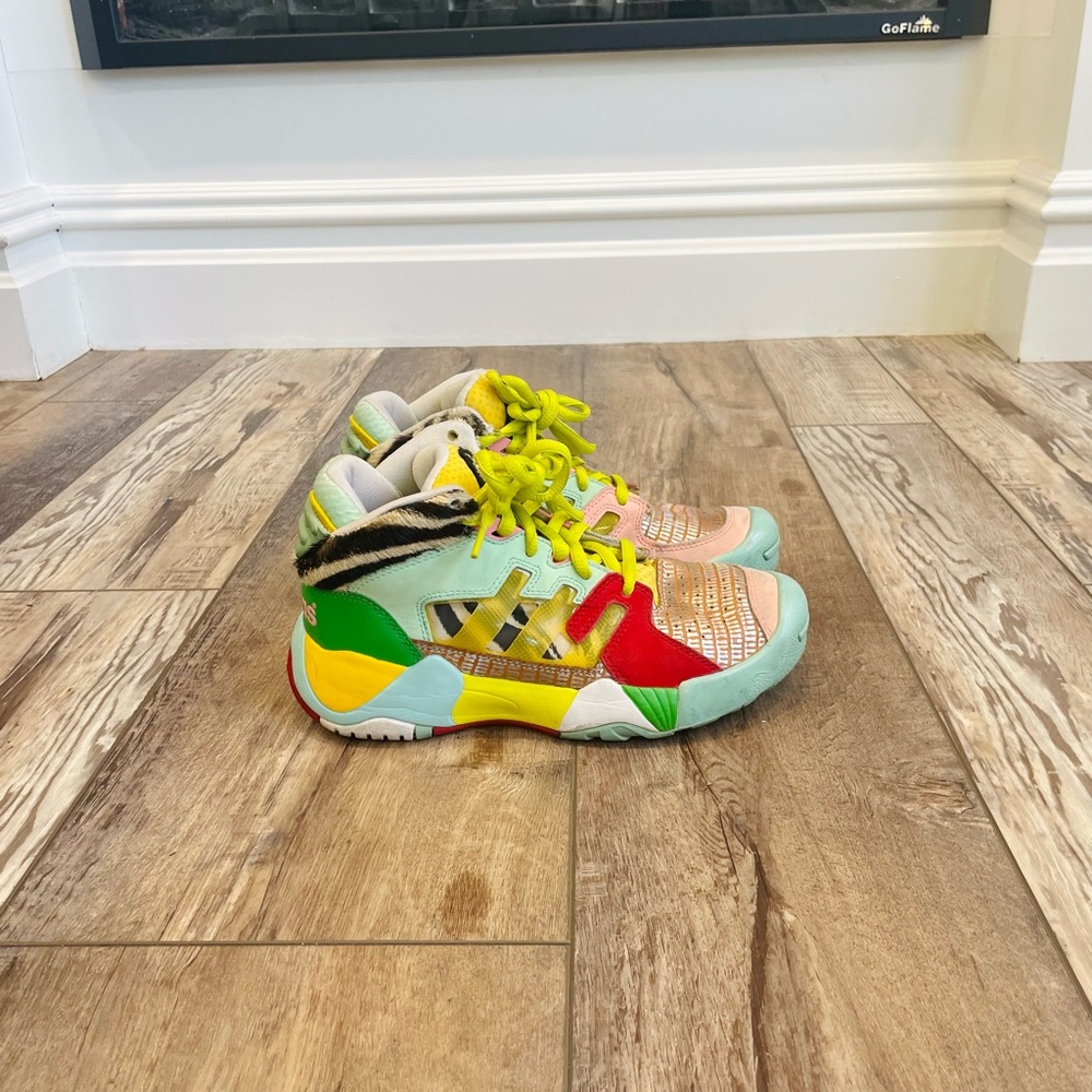 Adidas Jeremy Scott ObyO JS Streetball Street Ball Colorful Sneakers Shoes RARE